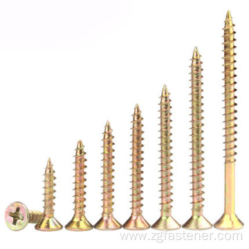 Color-Zinc Cross recessed countersunk head tapping screws